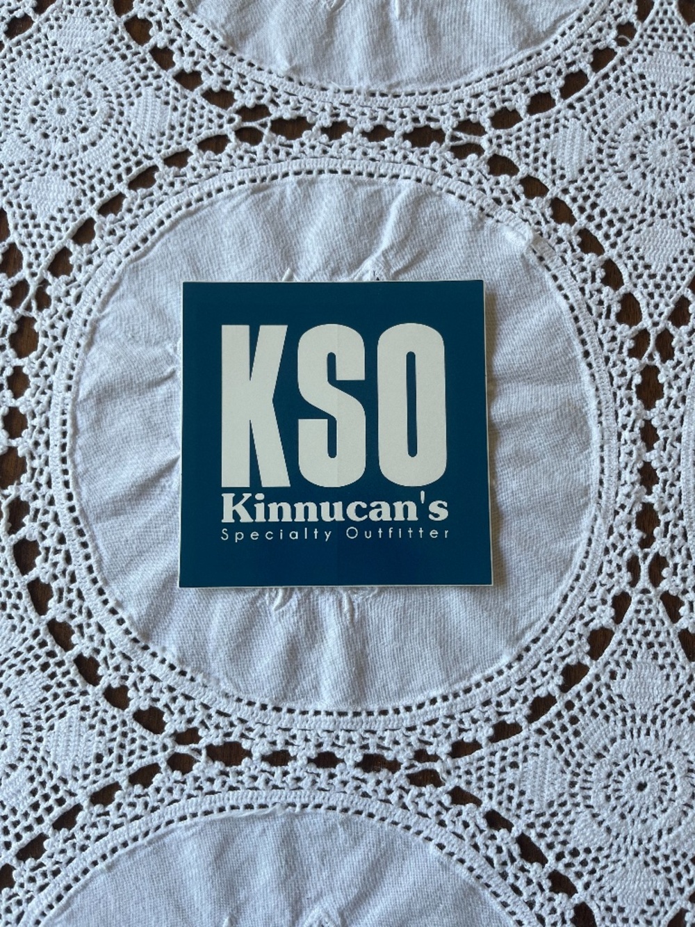 NEW Kinnucan’s Specialty Outfitter SKO teal decal sticker